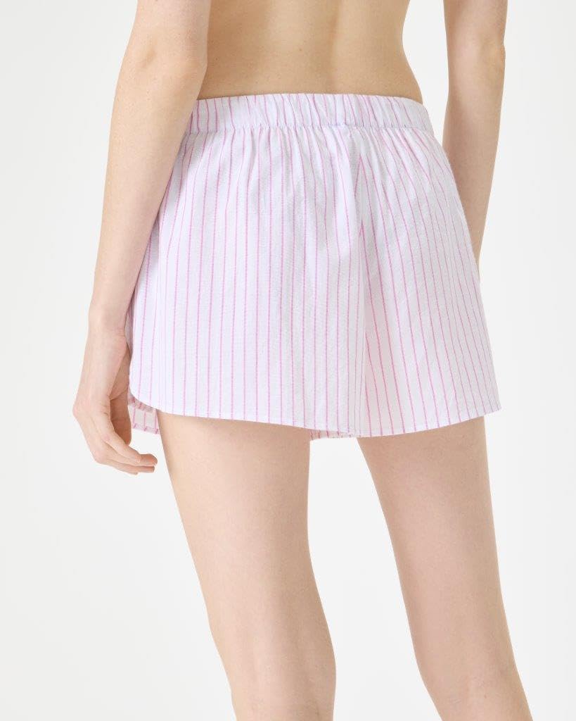 Foto 3 pulgar | Pantalones Cortos Sleep Boxer Florence By Mills Para Mujer, Color Blanco Y Rosa Xxs - Venta Internacional.