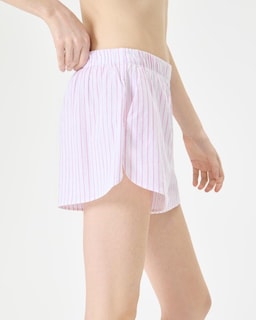 Foto 3 | Pantalones Cortos Sleep Boxer Florence By Mills Para Mujer, Color Blanco Y Rosa Xxs - Venta Internacional.