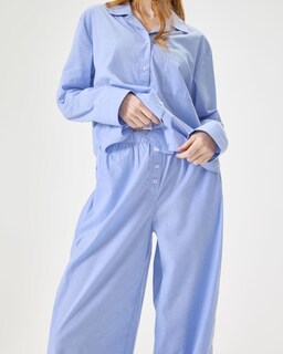 Foto 4 | Pantalones Para Dormir Florence By Mills Para Mujer, Color Cambray/blanco, Talla Xs - Venta Internacional.