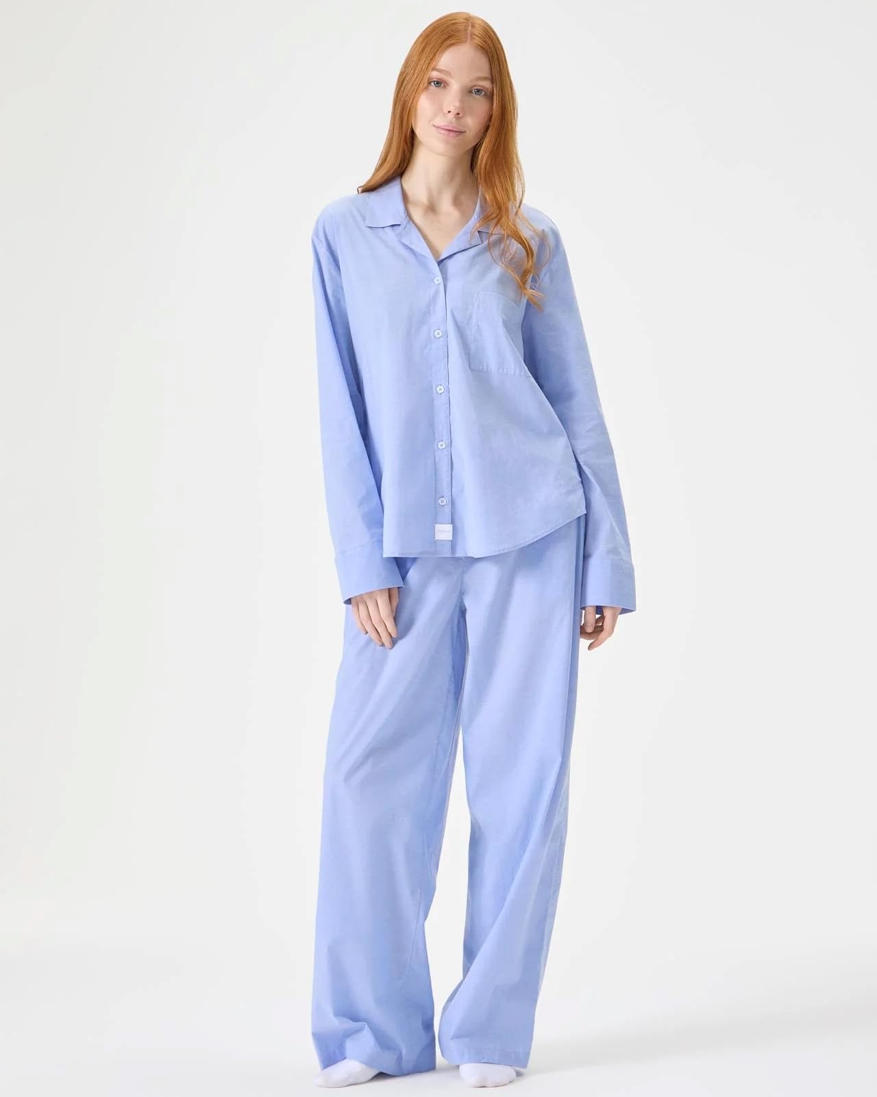 Foto 6 pulgar | Pantalones Para Dormir Florence By Mills Para Mujer, Color Cambray/blanco, Talla Xs - Venta Internacional.