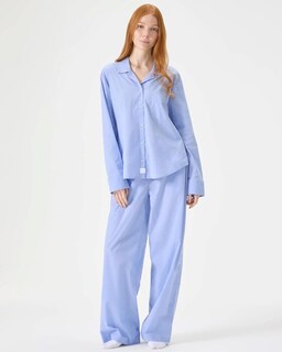 Foto 5 | Pantalones Para Dormir Florence By Mills Para Mujer, Color Cambray/blanco, Talla Xs - Venta Internacional.