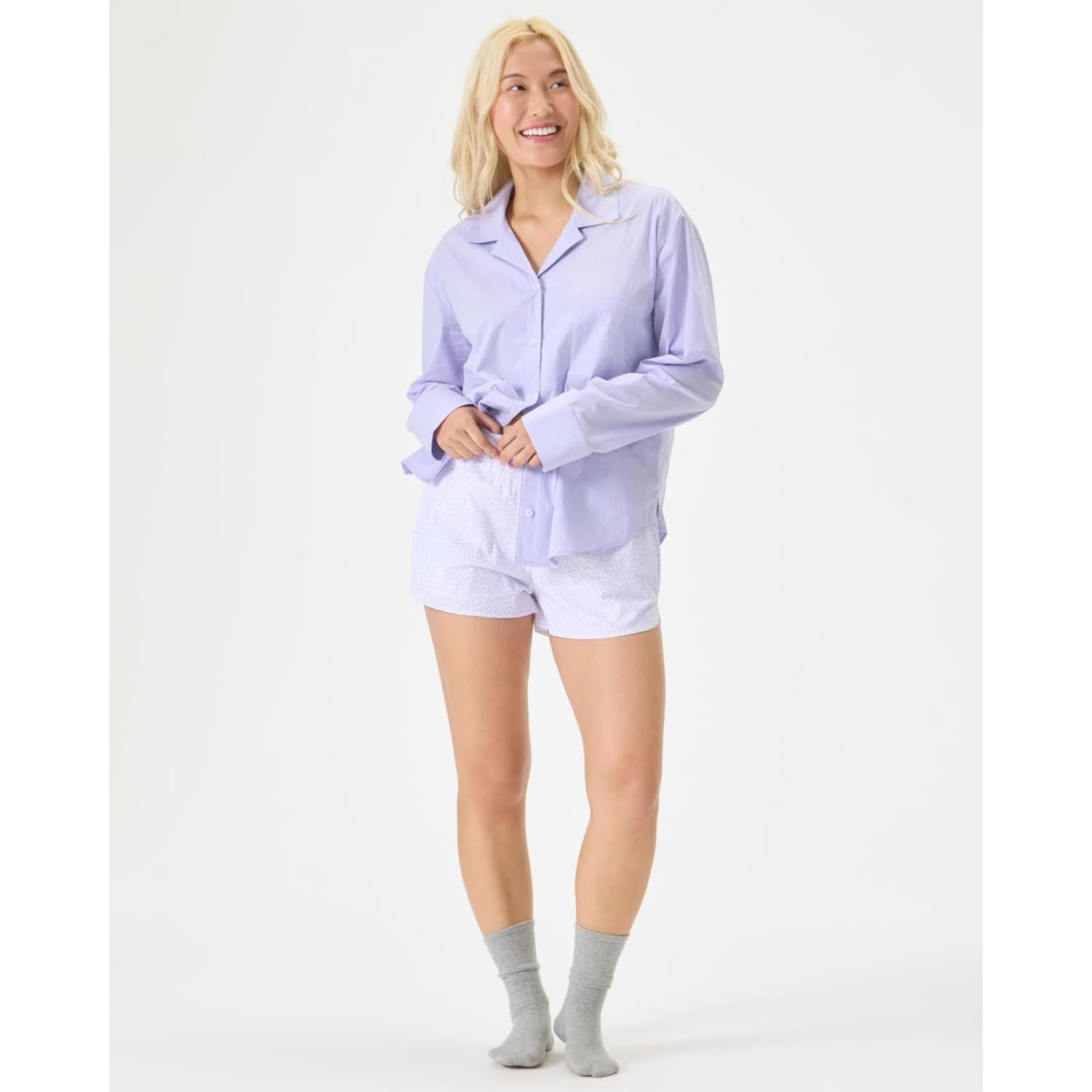 Foto 5 pulgar | Pantalones Cortos Sleep Boxer Florence By Mills Para Mujer, Color Lavanda Xxs - Venta Internacional.