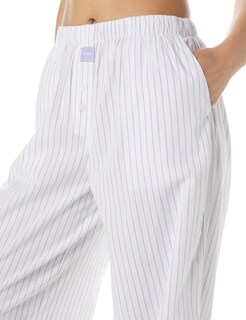 Foto 3 | Pantalones Para Dormir Florence By Mills Para Mujer, Color Blanco Lavanda A Rayas - Venta Internacional.