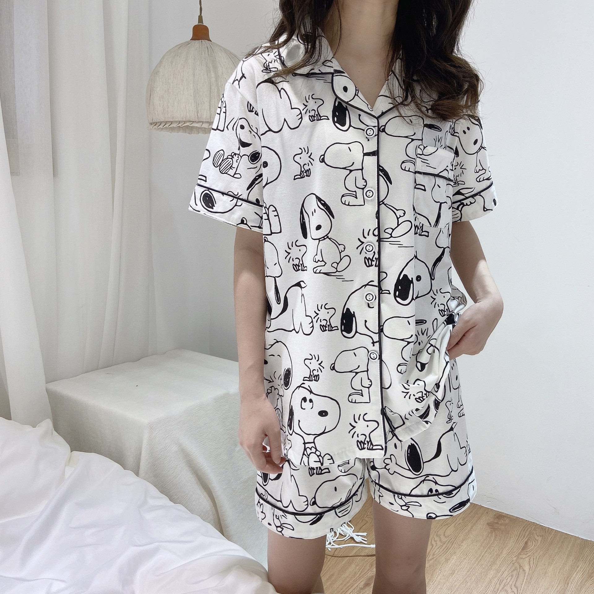 Foto 2 | Venta Internacional- Conjunto de Pijama Corta de Verano
