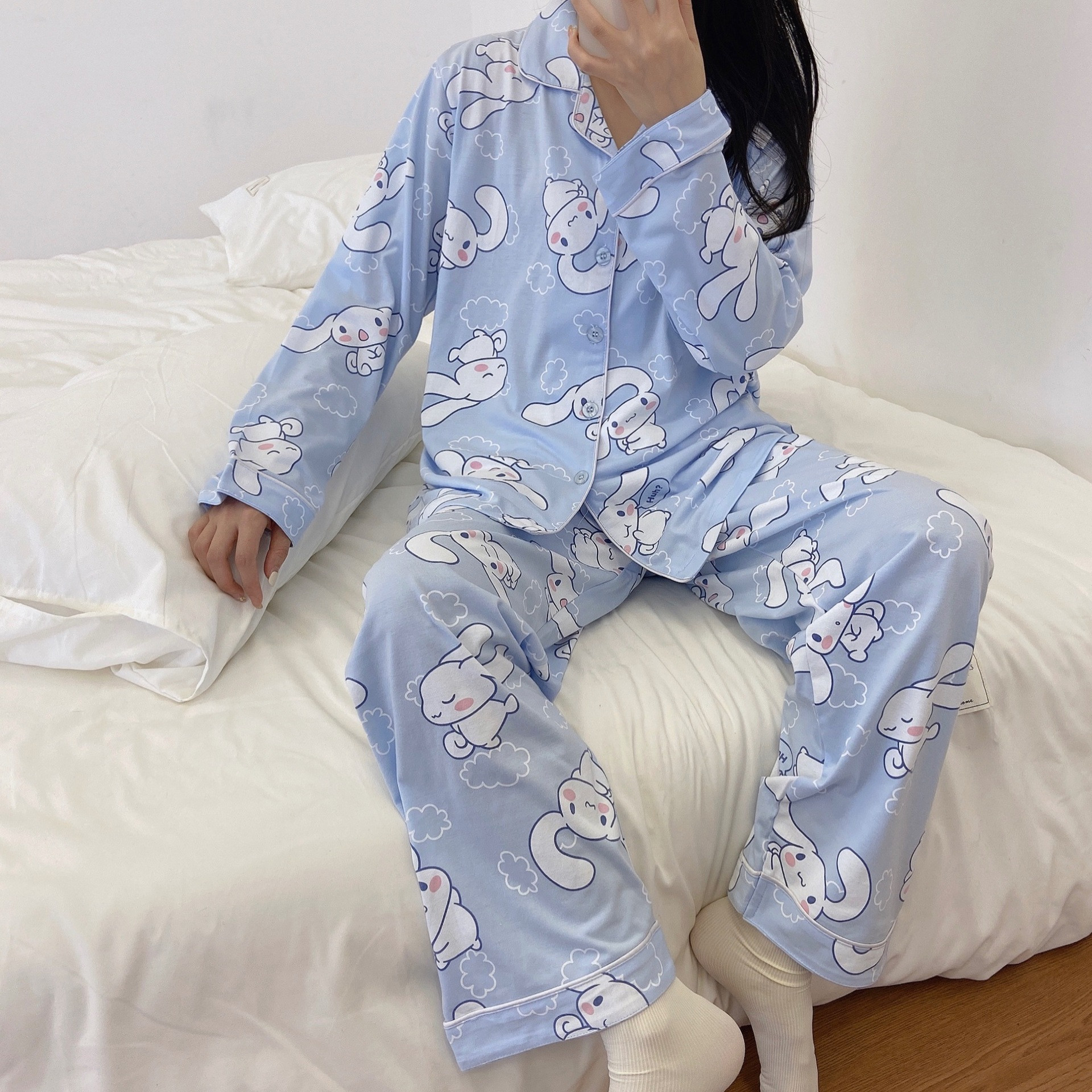 Foto 4 pulgar | Pijama Roku Con Estampado De Anime Cinnamoroll Dog Para El Verano De 2023 - Venta Internacional.