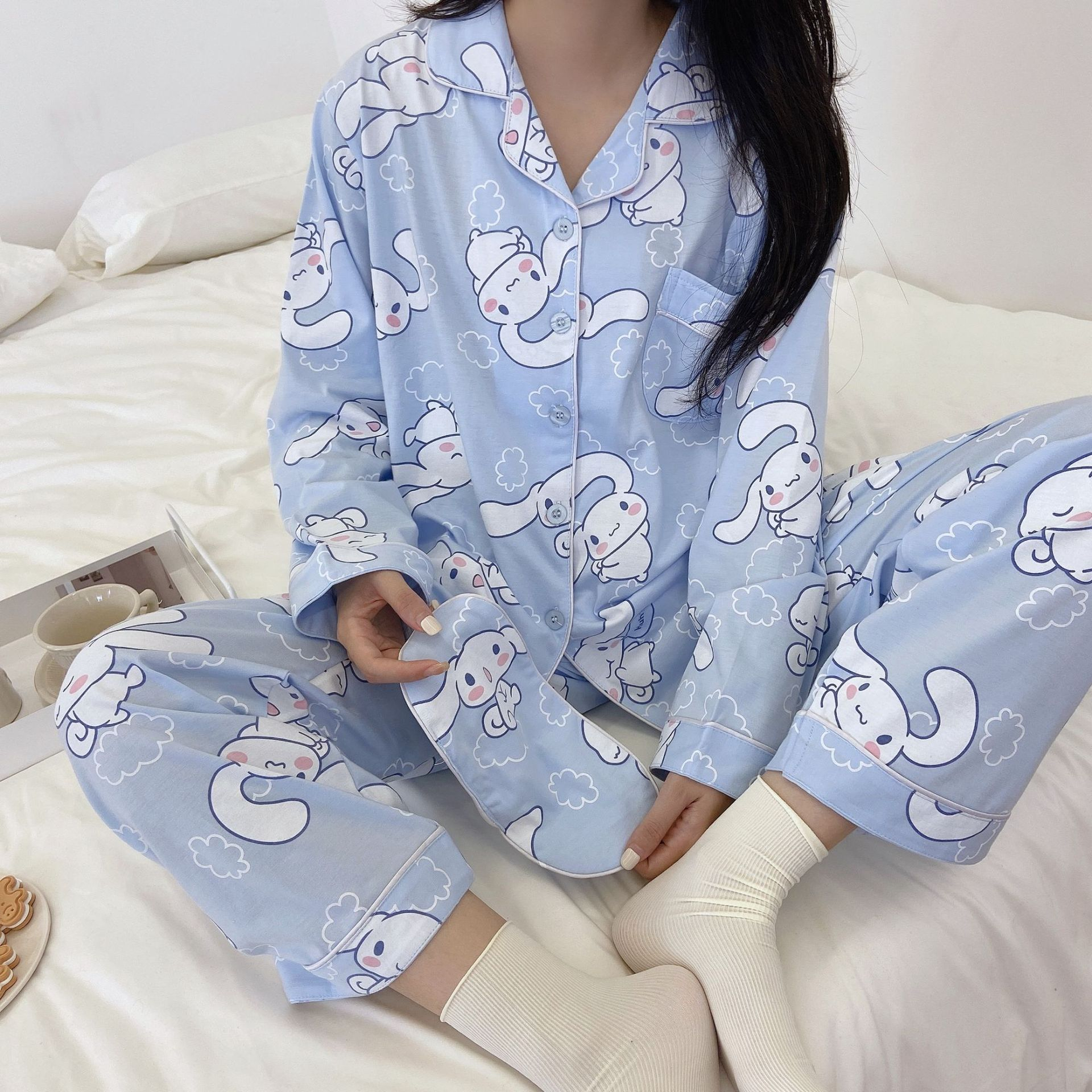 Foto 7 pulgar | Pijama Roku Con Estampado De Anime Cinnamoroll Dog Para El Verano De 2023 - Venta Internacional.