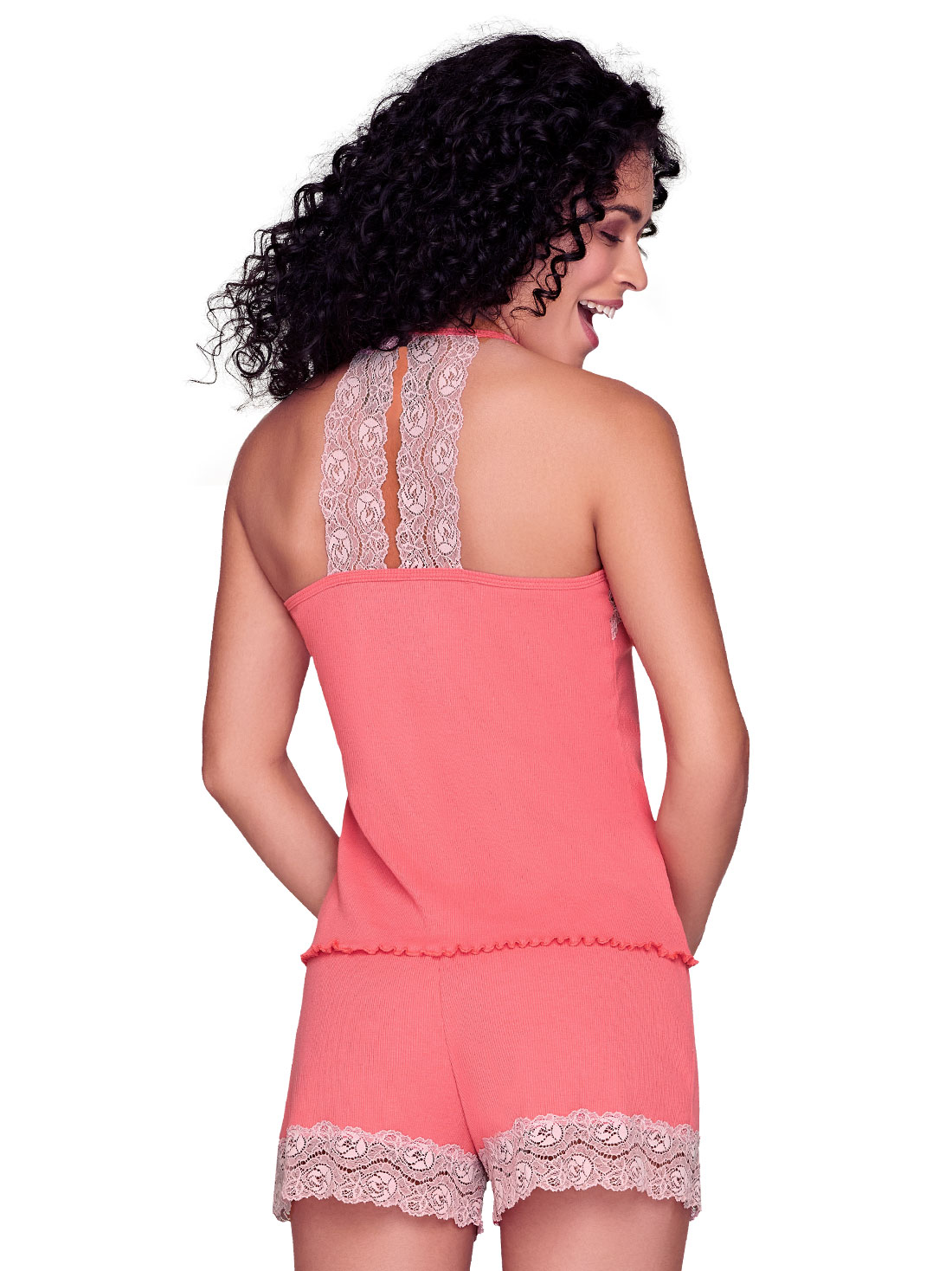 Foto 4 pulgar | Pijama Corta Ilusión 3405 Para Mujer