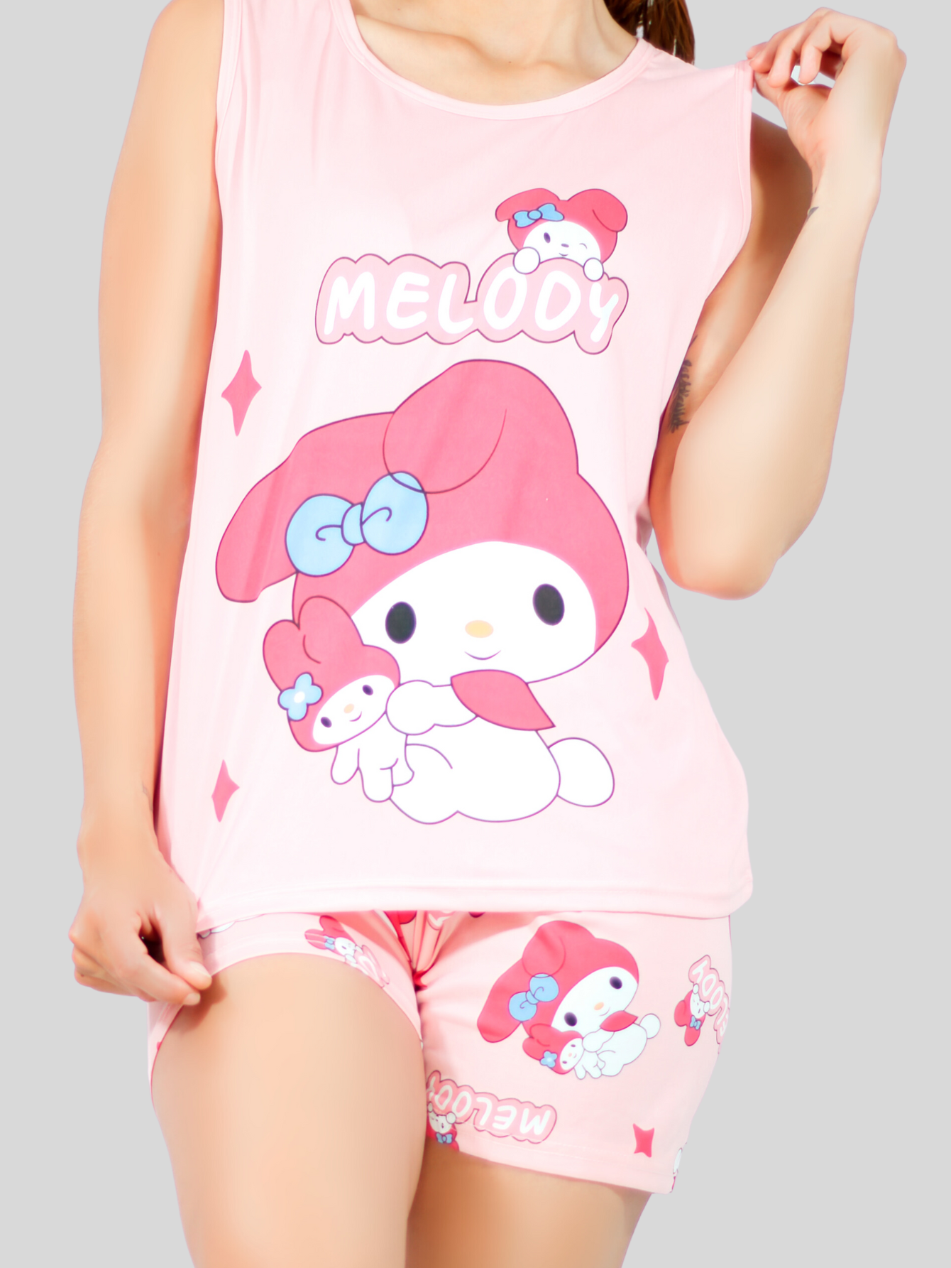 Foto 4 | Set Pijama de Short y Blusa Estampado para Mujer