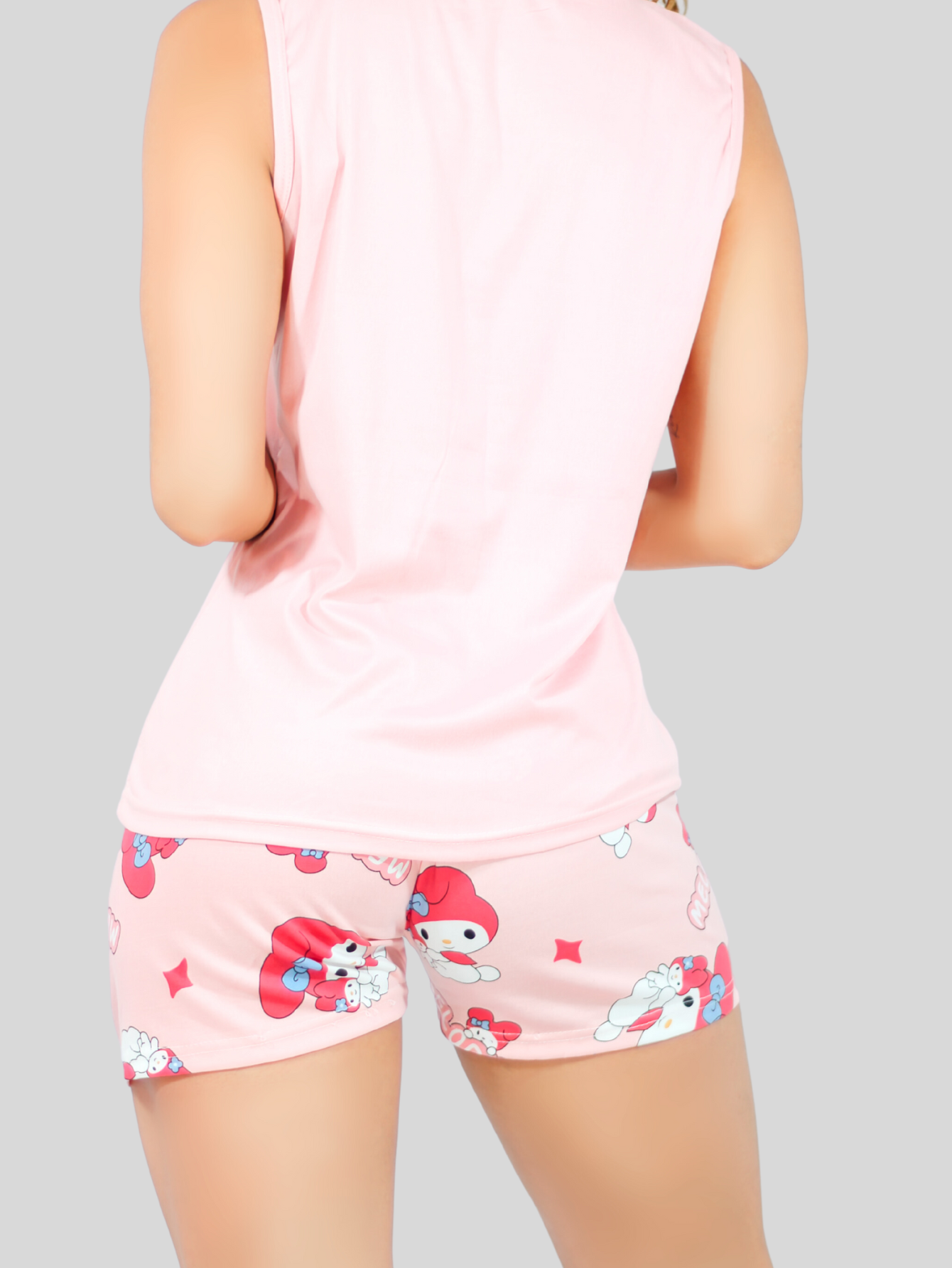 Foto 7 pulgar | Set Pijama de Short y Blusa Estampado para Mujer