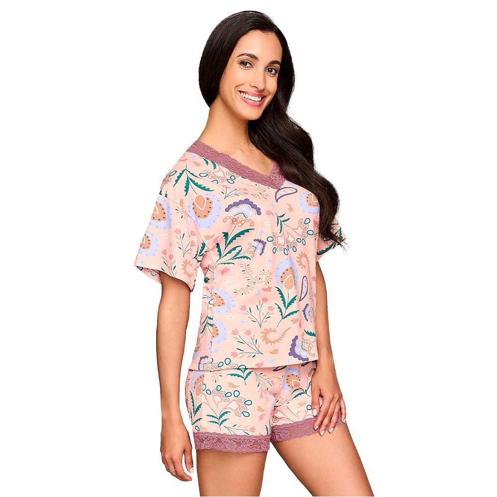 Pijama Corta Ilusión 77129 Rosa