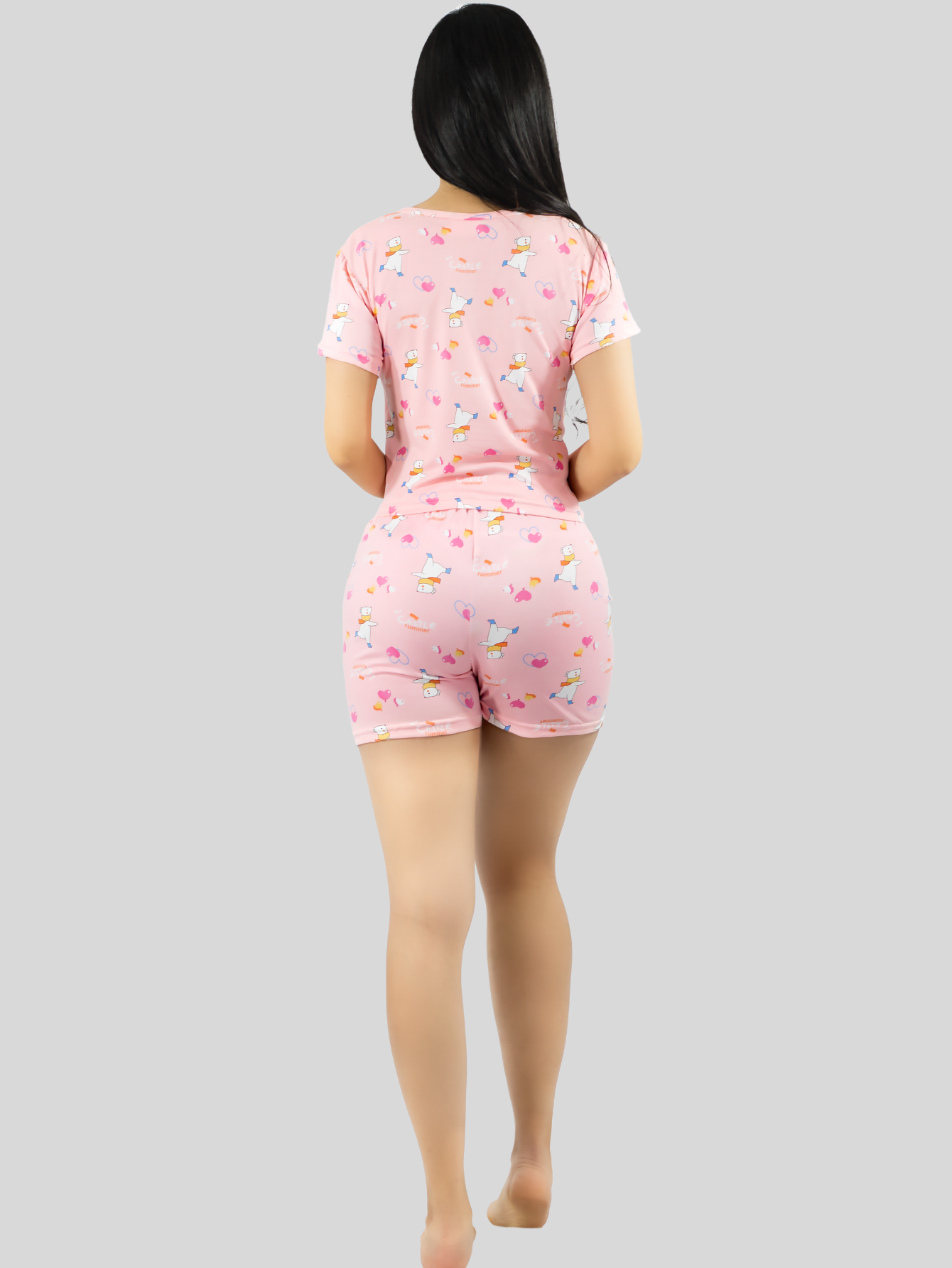 Foto 8 pulgar | Pijama De 3 Piezas Mujer Pantalon Short Y Playera A Juego Pij-077-3 Diseño Unico Pijama De Mujer