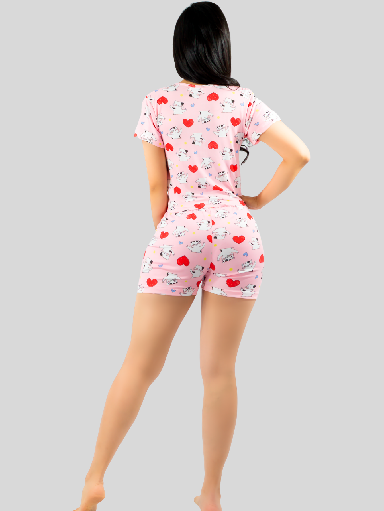 Foto 8 pulgar | Pijama De 3 Piezas Mujer Pantalon Short Y Playera A Juego Pij-077-3 Diseño Unico Pijama De Mujer