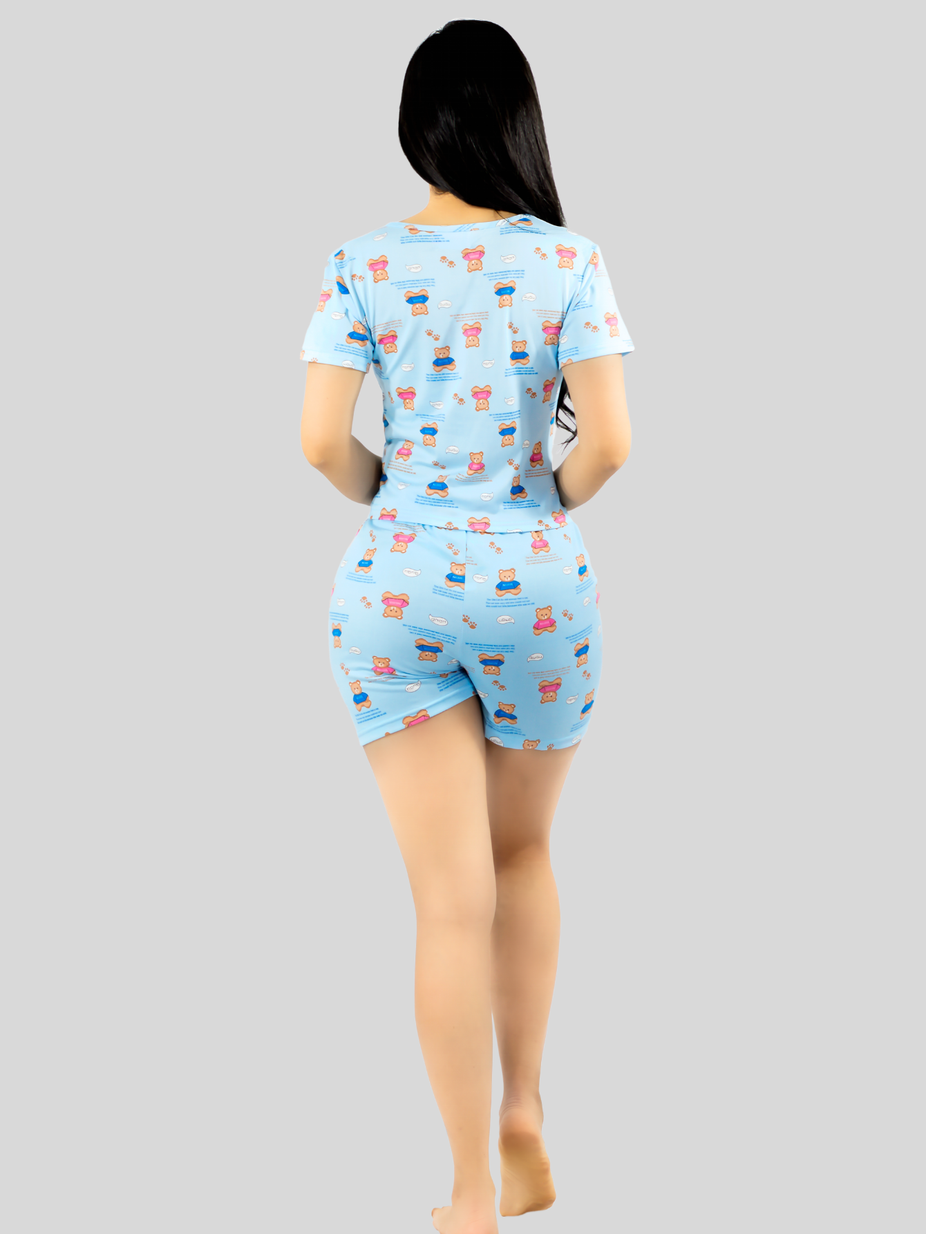 Foto 8 pulgar | Pijama De 3 Piezas Mujer Pantalon Short Y Playera A Juego Pij-077-3 Diseño Unico Pijama De Mujer