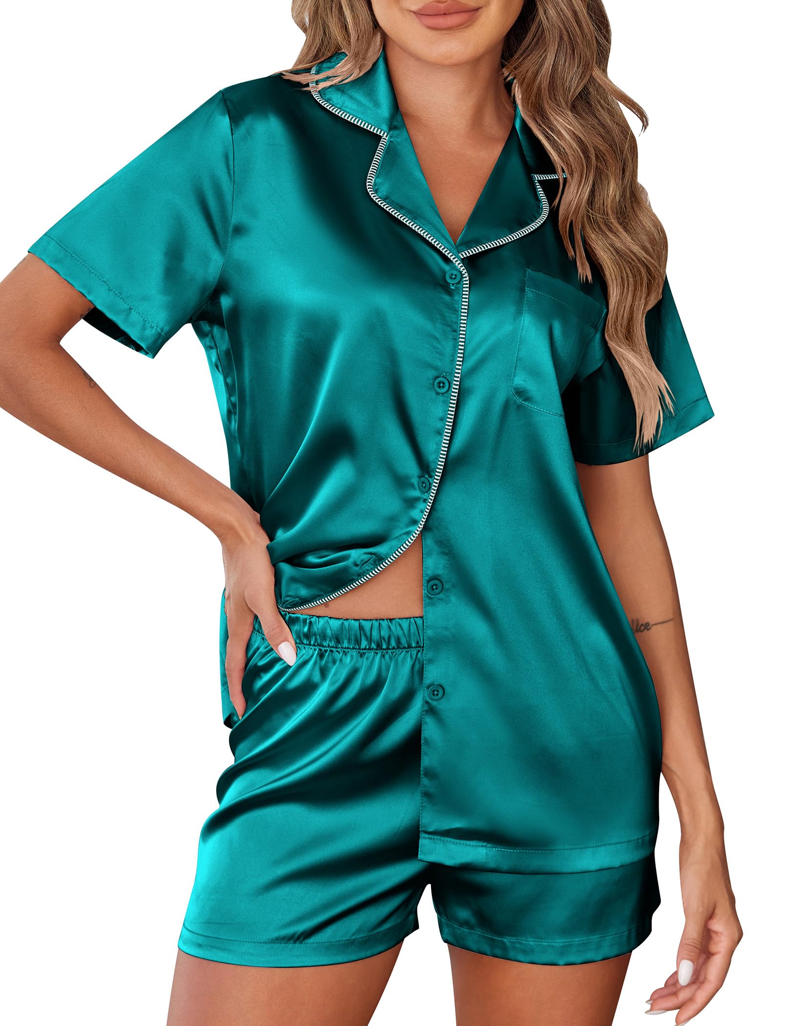Foto 2 pulgar | Pijama de Seda Ekouaer para Mujer - Venta Internacional