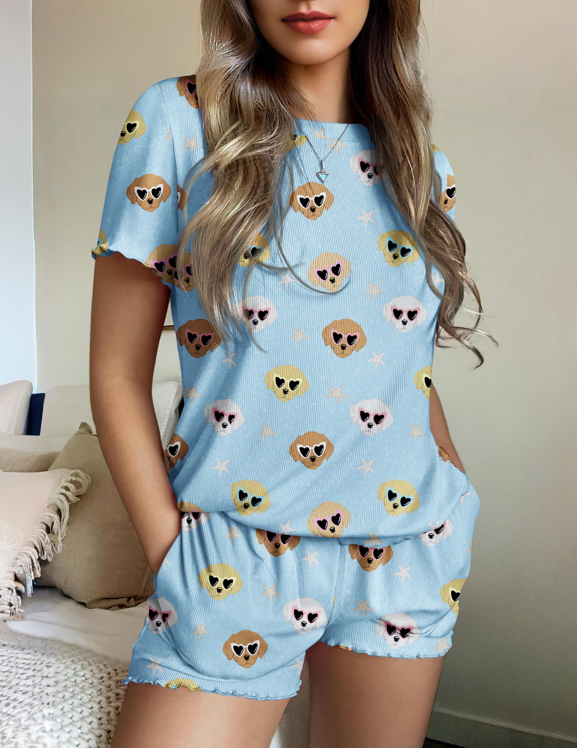 Foto 3 pulgar | Conjunto de Pijama Ekouaer para Mujer-Venta Internacional