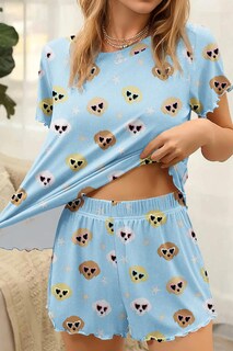 Foto 3 | Conjunto de Pijama Ekouaer para Mujer-Venta Internacional