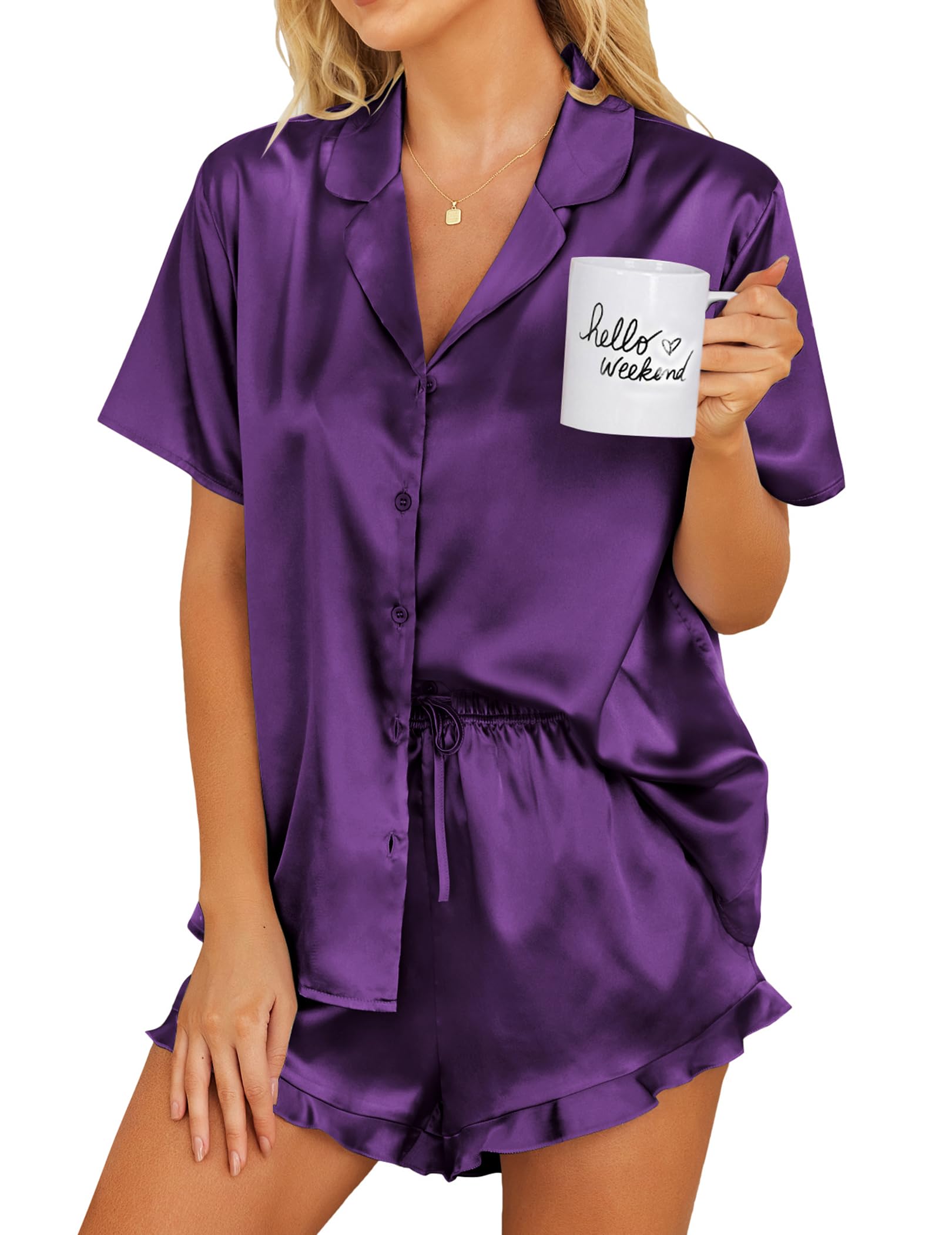 Foto 1 | Conjunto de Pijama Ekouaer para Mujer-Venta Internacional