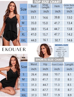 Foto 6 | Conjunto de Pijama Ekouaer para Mujer-Venta Internacional