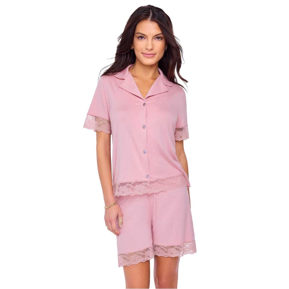 Foto 2 pulgar | Pijama Ilusión 77162 Rosa para Mujer