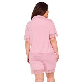Foto 6 | Pijama Ilusión 77162 Rosa para Mujer