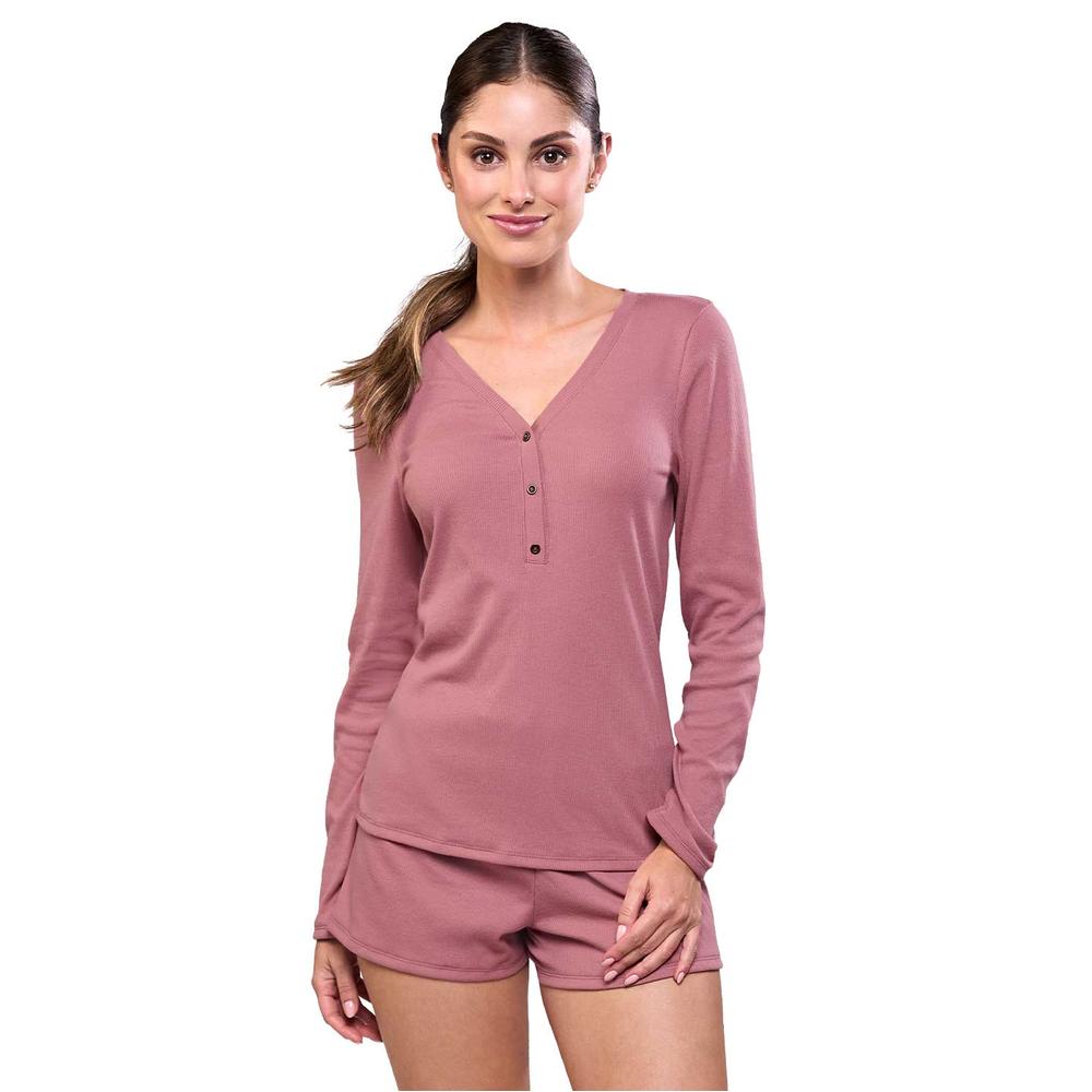 Foto 2 pulgar | Pijama Ilusión 77174 Rosa para Mujer
