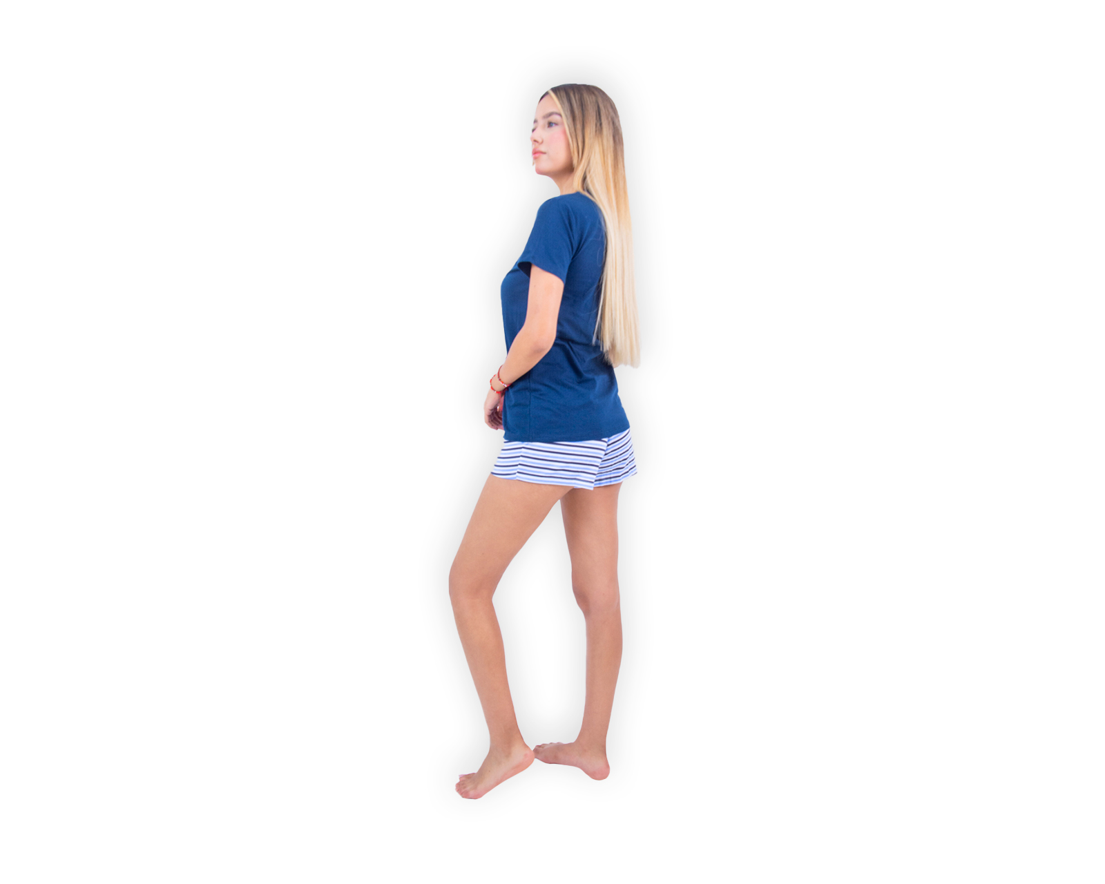 Foto 3 pulgar | Conjunto De Pijama Short Para Mujer Marca Twins