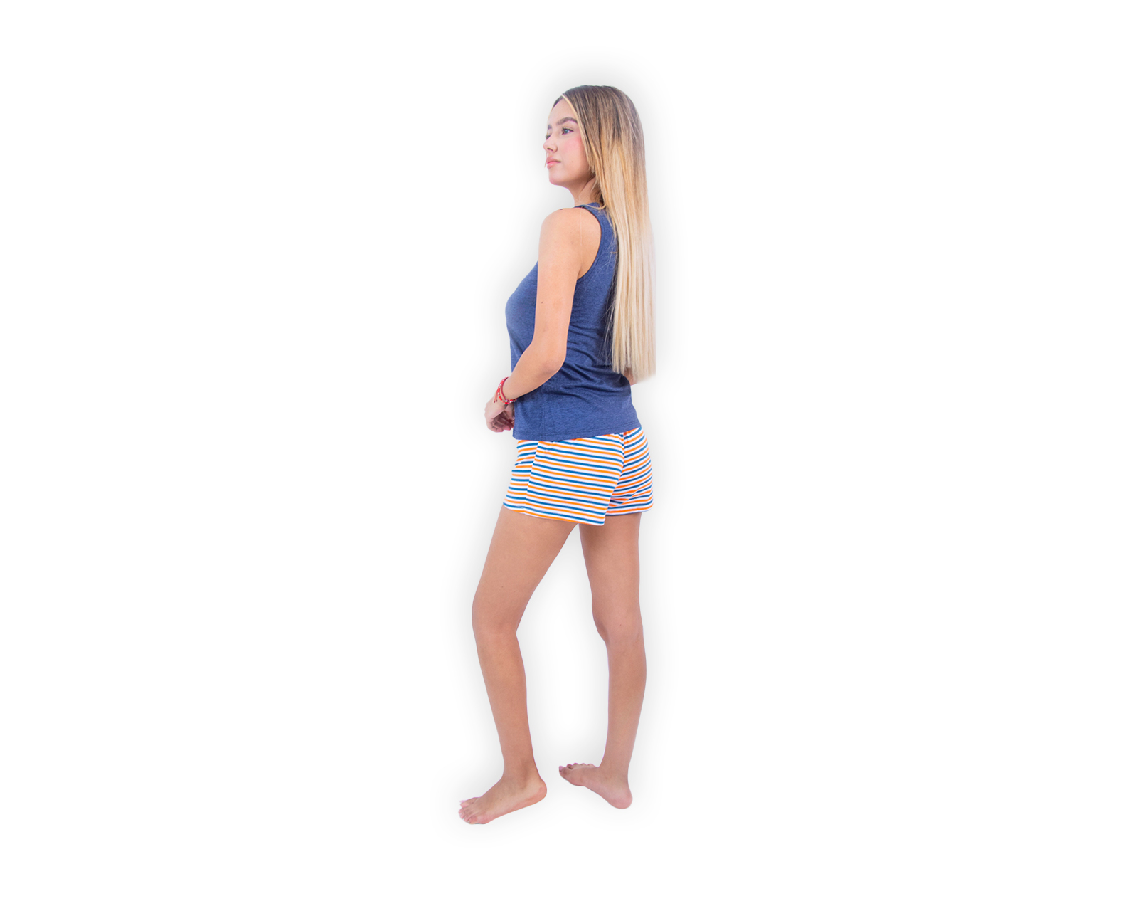 Foto 3 pulgar | Conjunto De Pijama Short Para Mujer Marca Twins