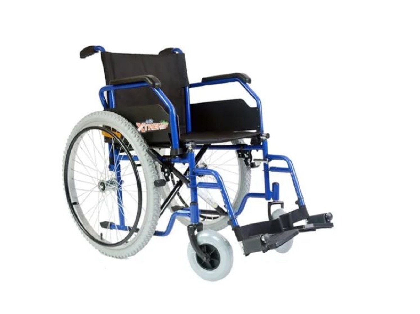 Foto 1 | Silla de Ruedas ReActiv R218020To-TN color Azul Todo Terreno Descansapies Xtreme 18"
