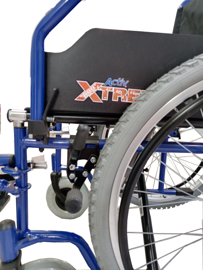 Foto 6 | Silla de Ruedas ReActiv R218020To-TN color Azul Todo Terreno Descansapies Xtreme 18"