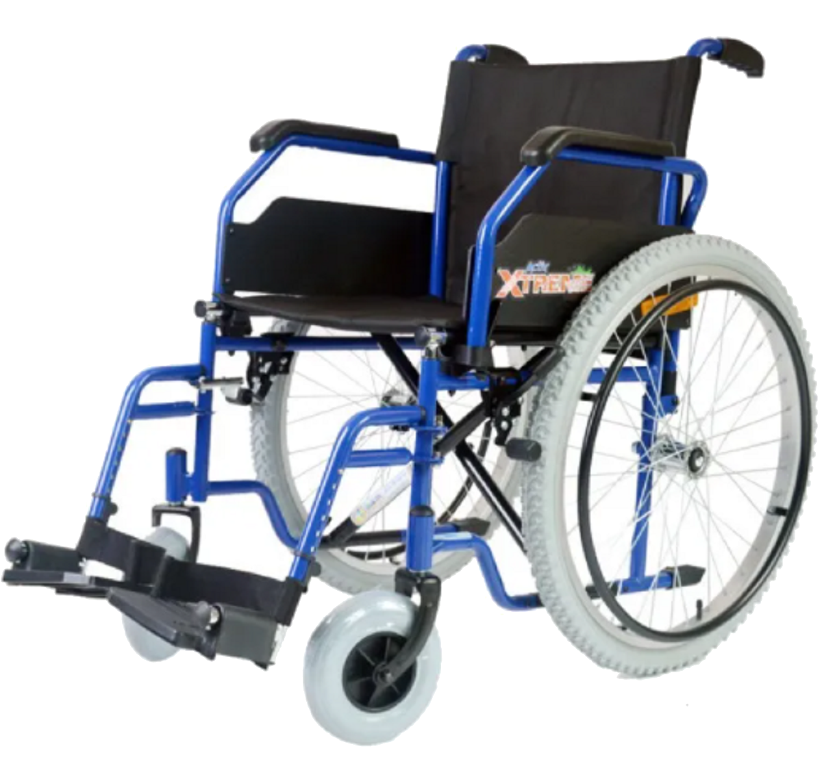 Foto 8 | Silla de Ruedas ReActiv R218020To-TN color Azul Todo Terreno Descansapies Xtreme 18"