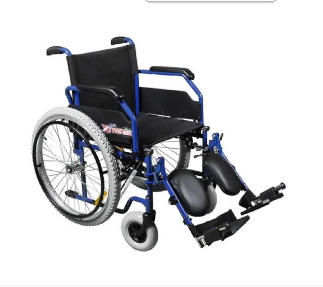 Foto 1 | Silla de Ruedas ReActiv R218027To-TN color Azul Tormenta Todo Terreno Xtreme Elevapiernas 18''