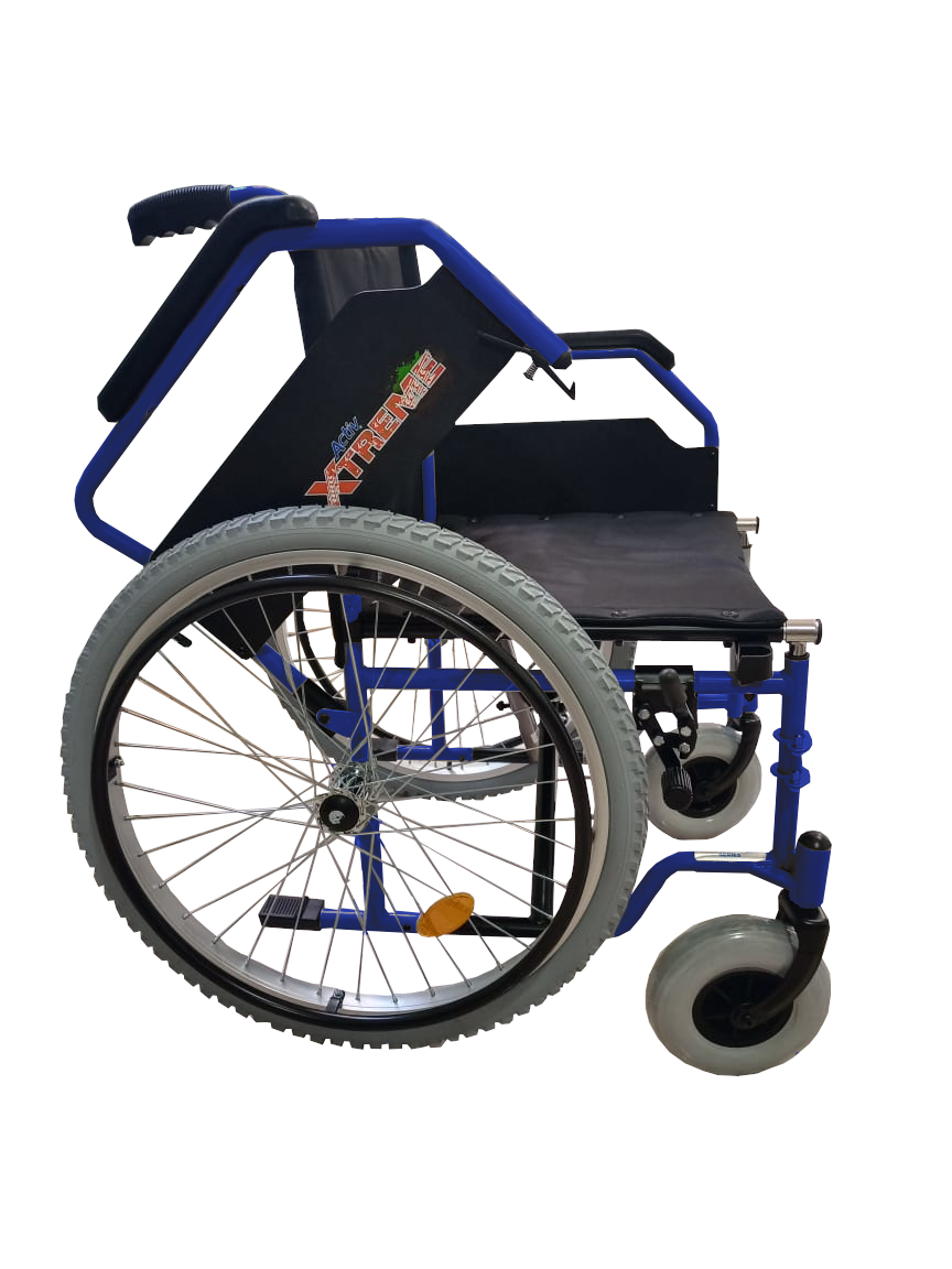 Foto 7 pulgar | Silla de Ruedas ReActiv R218027To-TN color Azul Tormenta Todo Terreno Xtreme Elevapiernas 18''