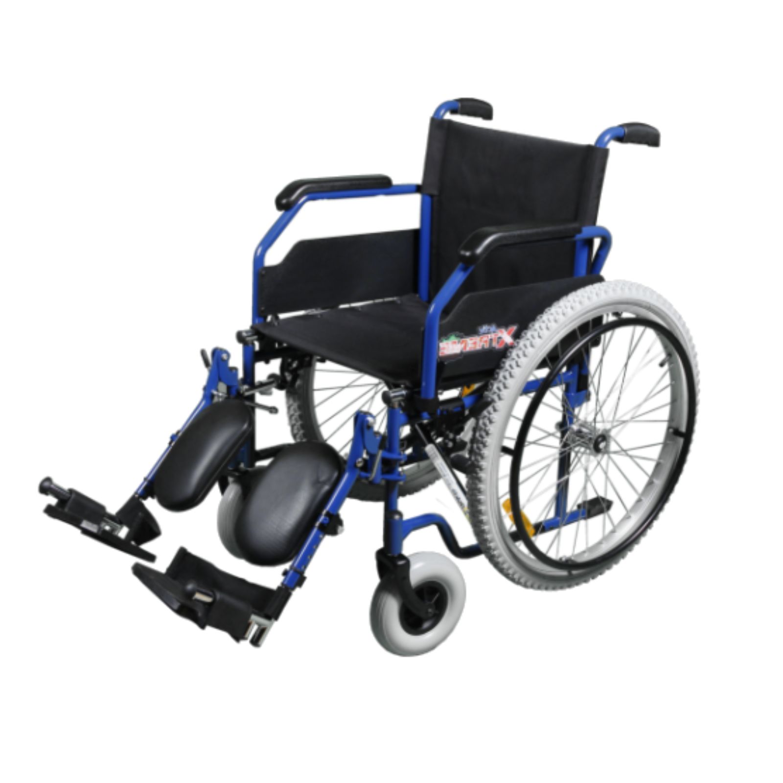 Foto 9 pulgar | Silla de Ruedas ReActiv R218027To-TN color Azul Tormenta Todo Terreno Xtreme Elevapiernas 18''