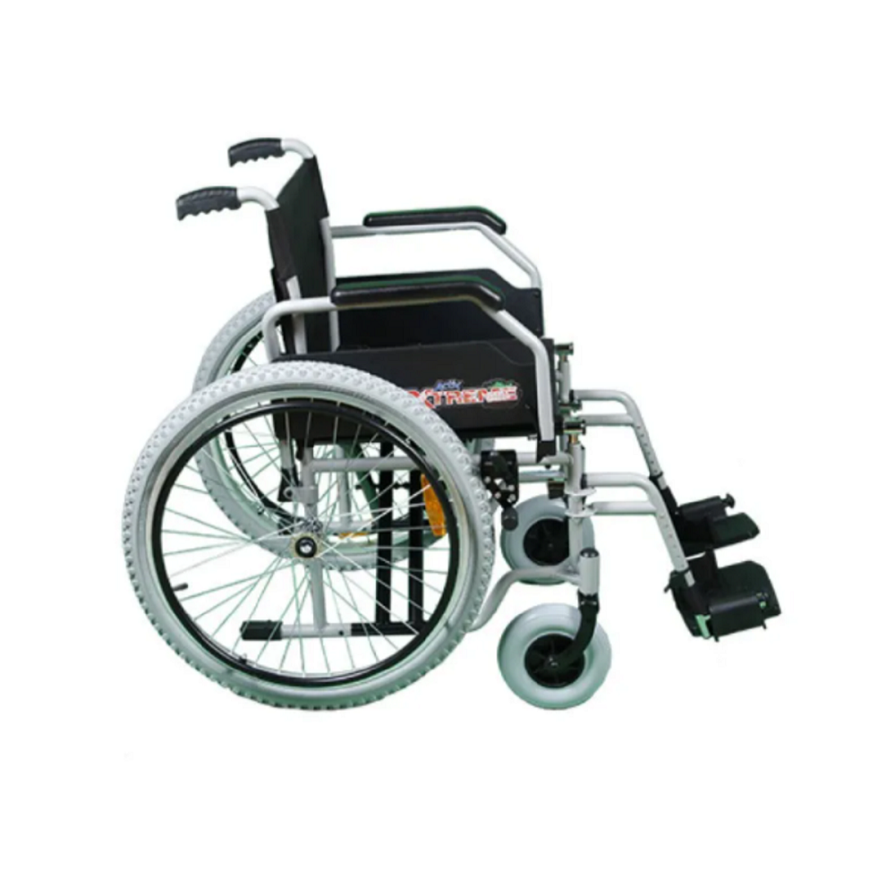 Foto 3 | Silla de Ruedas ReActiv R218020Br-TN color Gris Bruma Todo Terreno Descansapies Xtreme 18"