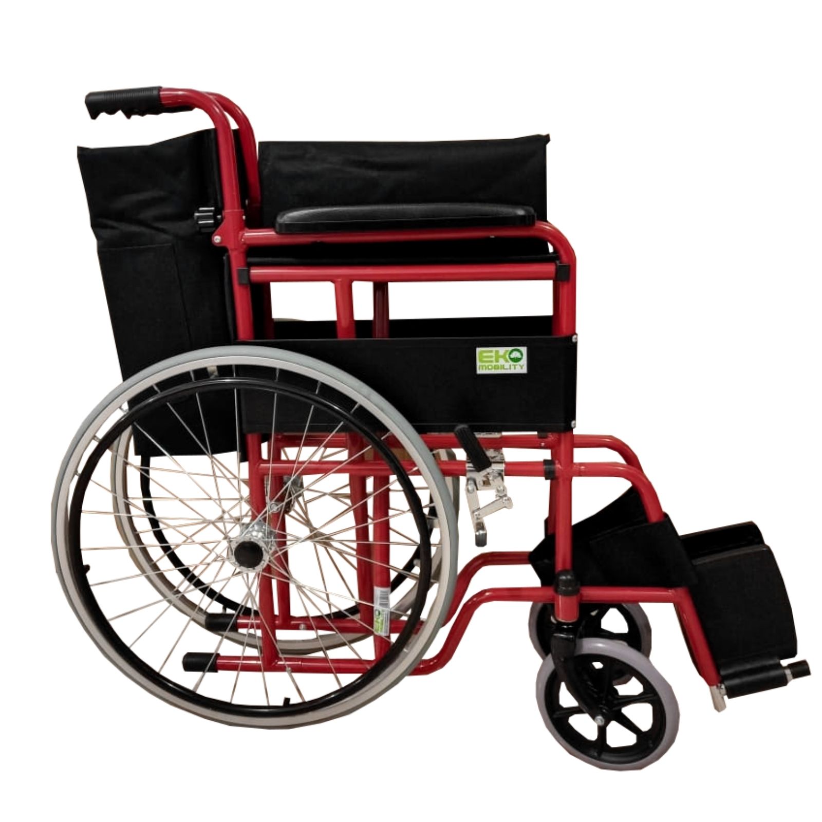 Foto 3 pulgar | Silla de Ruedas Eko Mobility WXC18RJFDAS color Rojo con Descansapiés Removibles 18''