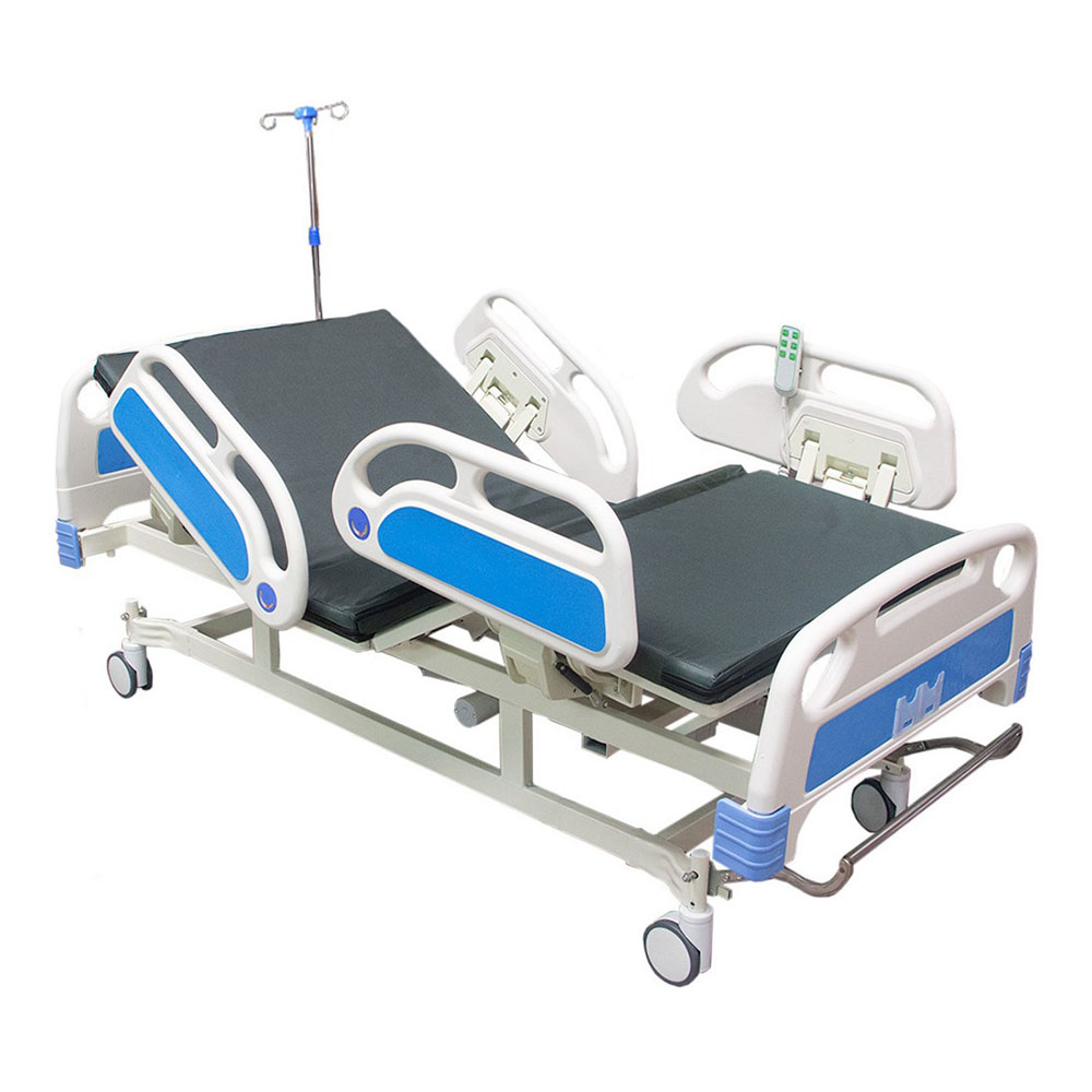 Cama de Hospital Profesional Nanofort Mkz-camhosC05 color Blanco Eléctrica Automático Porta Suero con Colchón