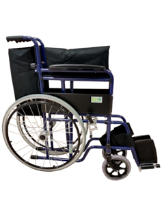 Foto 3 | Silla de Ruedas Descansapies Removibles 18'' Eko Azul