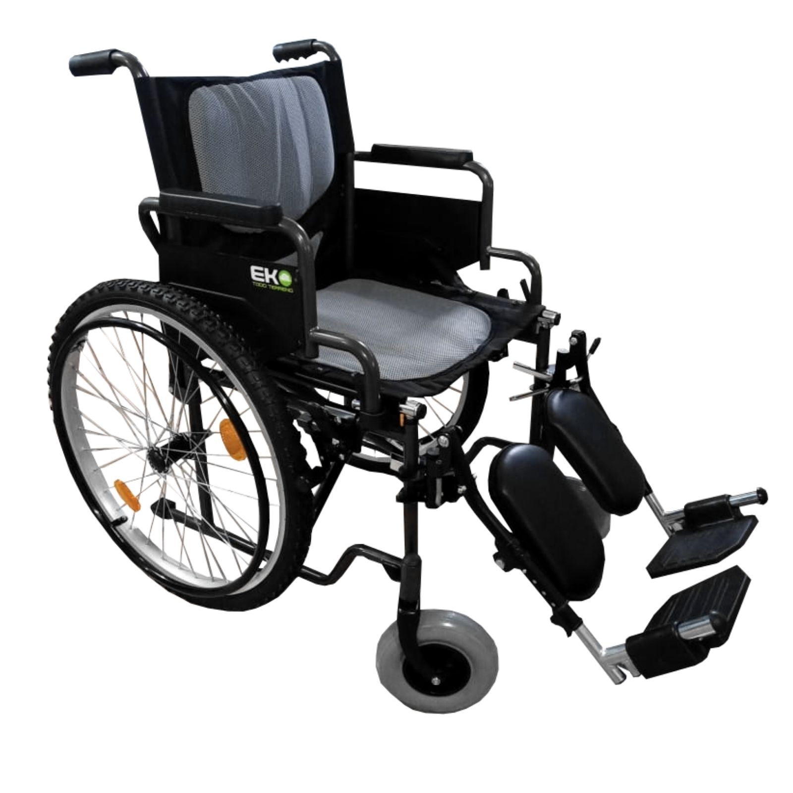 Silla de Ruedas Ekomobility Wxtt19gruepap Wxtt19gruepap Xtreme color Gris Todo Terreno con Elevapiernas y Descansabrazos