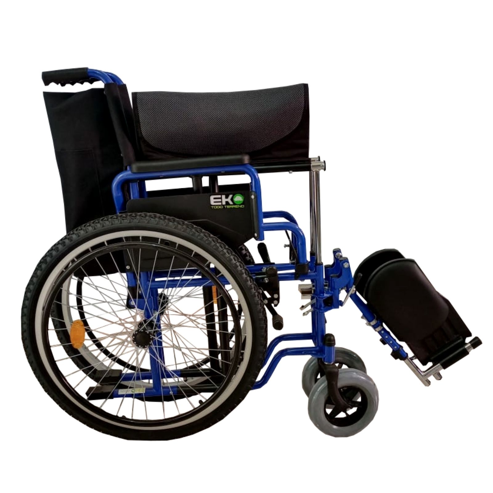 Foto 2 | Silla de Ruedas Xtreme Eko Mobility todo Terreno con Elevapiernas y Descansabrazos Abatibles color Azul Wxtt19azuepap