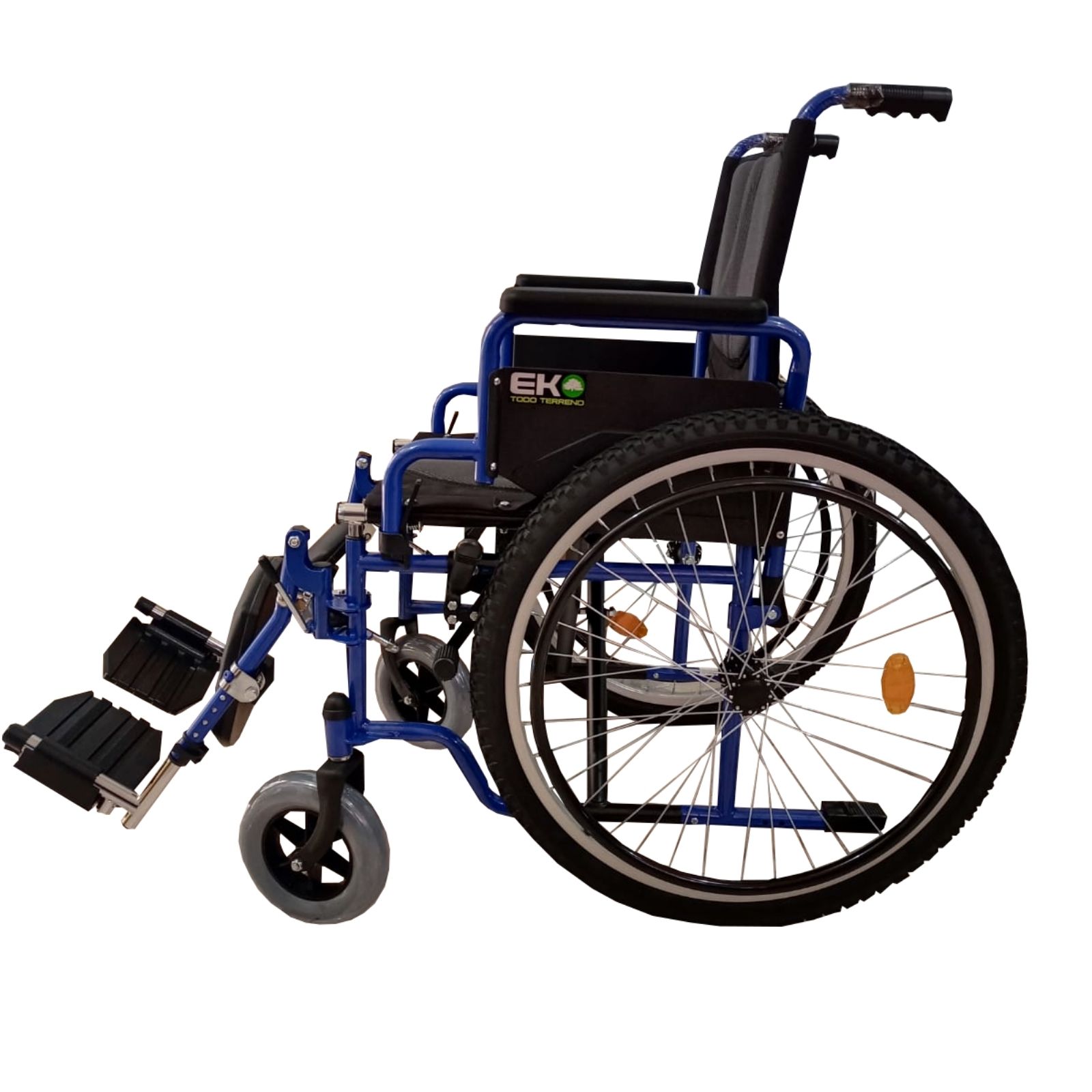Foto 3 | Silla de Ruedas Xtreme Eko Mobility todo Terreno con Elevapiernas y Descansabrazos Abatibles color Azul Wxtt19azuepap