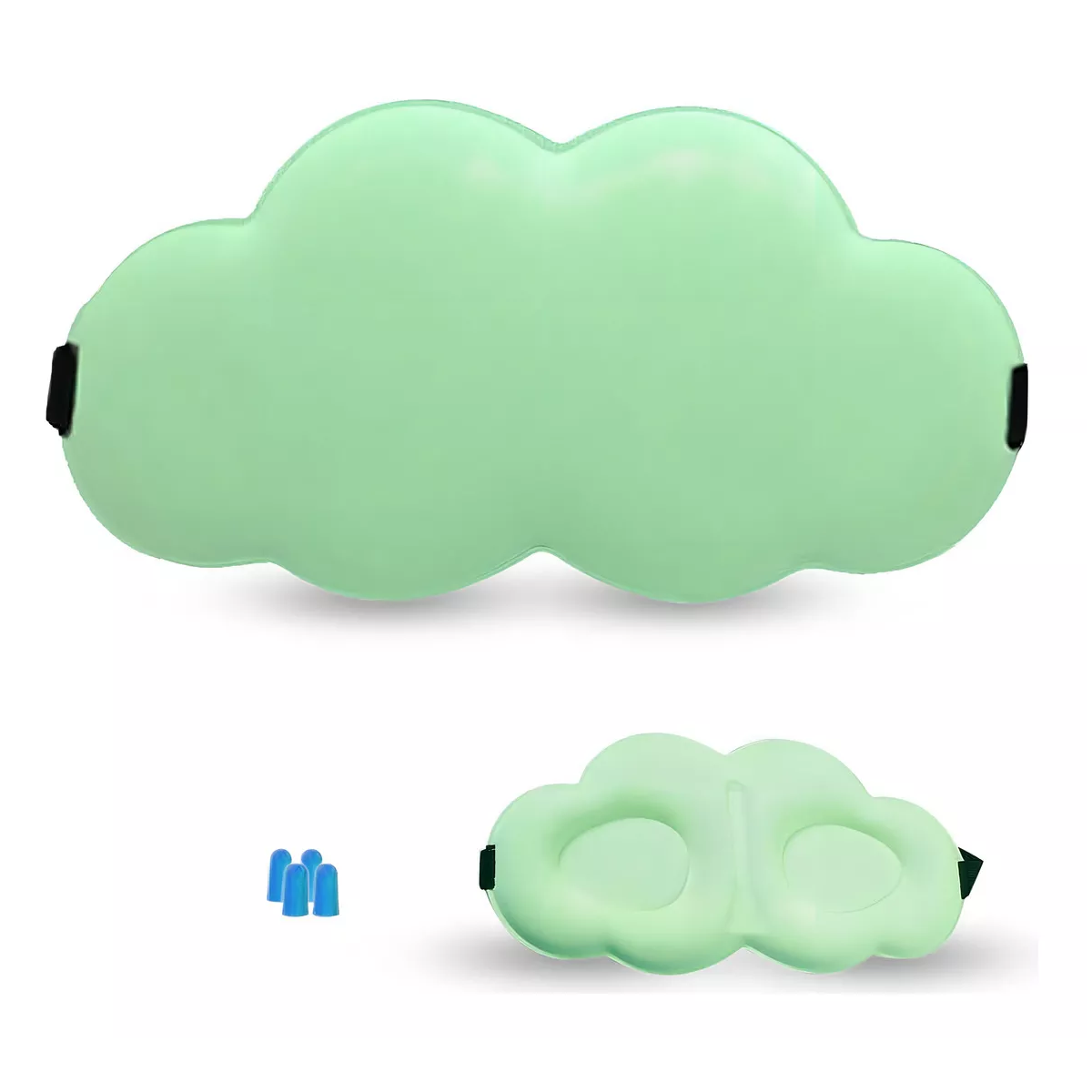 Foto 2 pulgar | Antifaz Nube 3d Dormir Ajustable Verde
