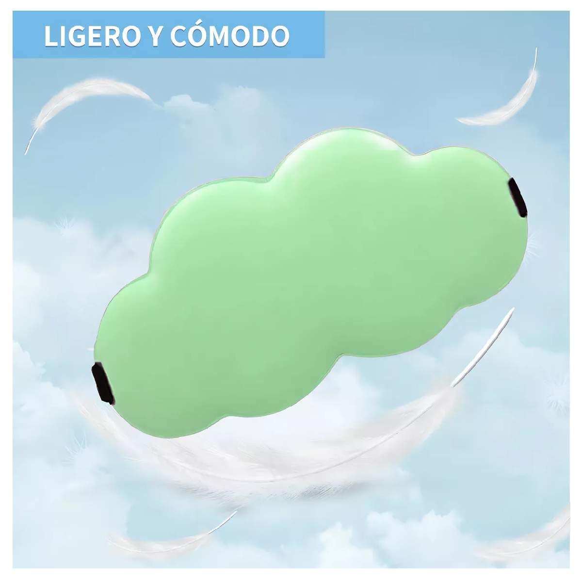 Foto 5 pulgar | Antifaz Nube 3d Dormir Ajustable Verde