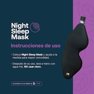 Foto 4 | Antifaz Para Dormir Con Almohadillas 3d. Incluye Un Mist De Lavanda. Night Sleep Mask B Life.