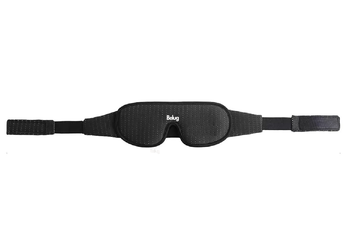 Antifaz para Dormir Belug Negro Ajustable + 5 Tapones de Oídos