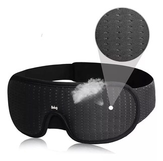 Foto 5 | Antifaz para Dormir Belug Negro Ajustable + 5 Tapones de Oídos