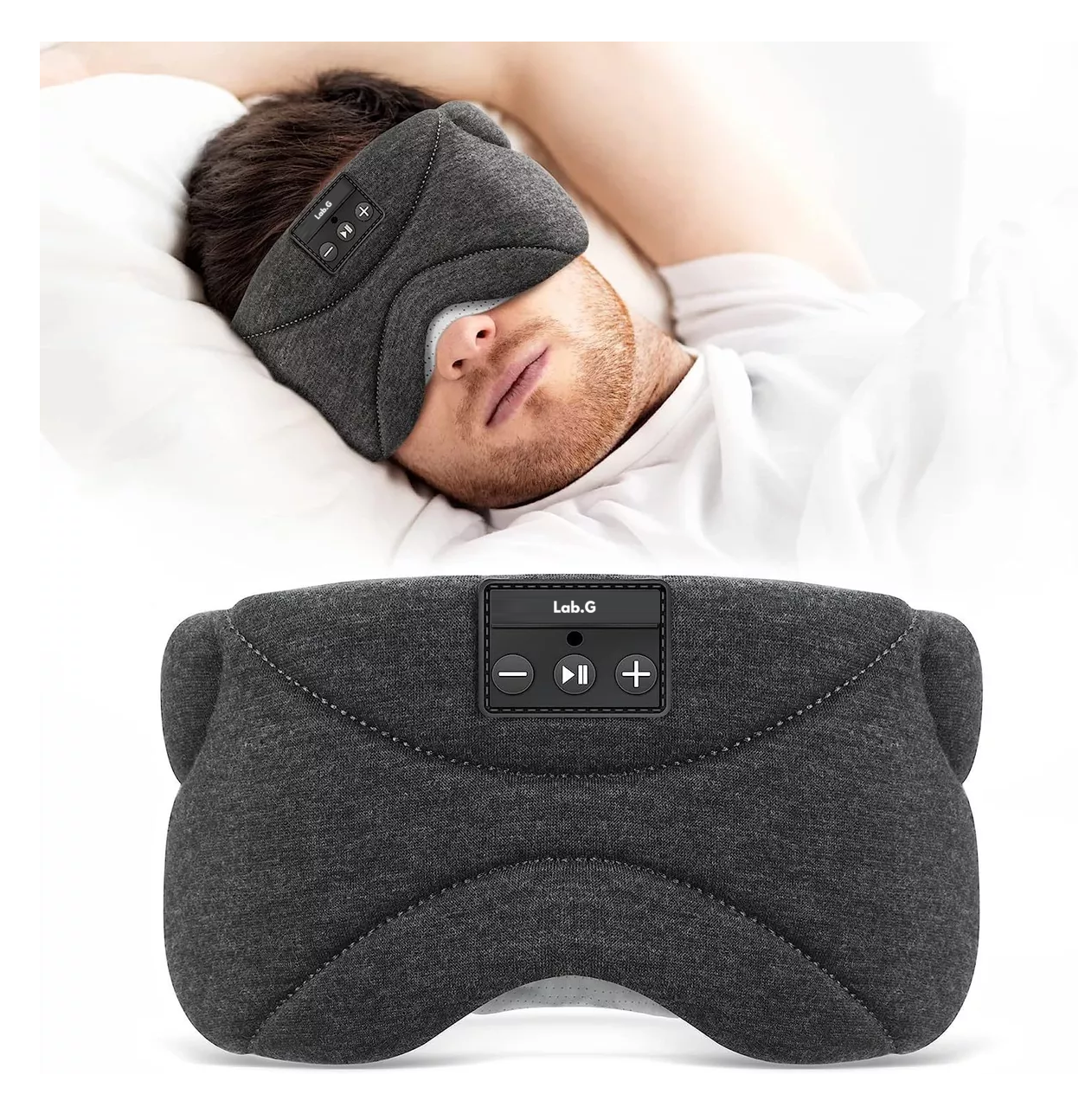 Foto 3 pulgar | Gafa Para Dormir Lab.g Super Suave Bluetooth Con Auriculares, Negro