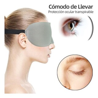Foto 3 | 10pcs Máscara De Ojos Para Dormir 3d Suave Y Cómoda Eo Safe Imports Esi-19685 Gris