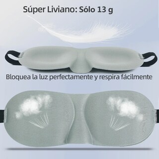Foto 4 | 10pcs Máscara De Ojos Para Dormir 3d Suave Y Cómoda Eo Safe Imports Esi-19685 Gris