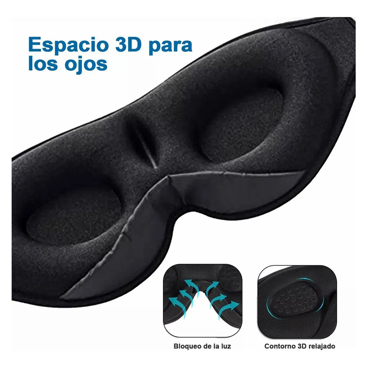 Foto 5 pulgar | Antifaz Dormir Tapones Para Dormir Gafas Con Bluetooth Eo Safe Imports Esi-19684 Negro