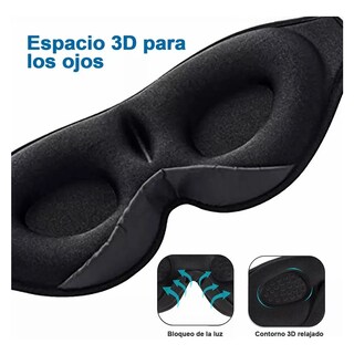 Foto 4 | Antifaz Dormir Tapones Para Dormir Gafas Con Bluetooth Eo Safe Imports Esi-19684 Negro